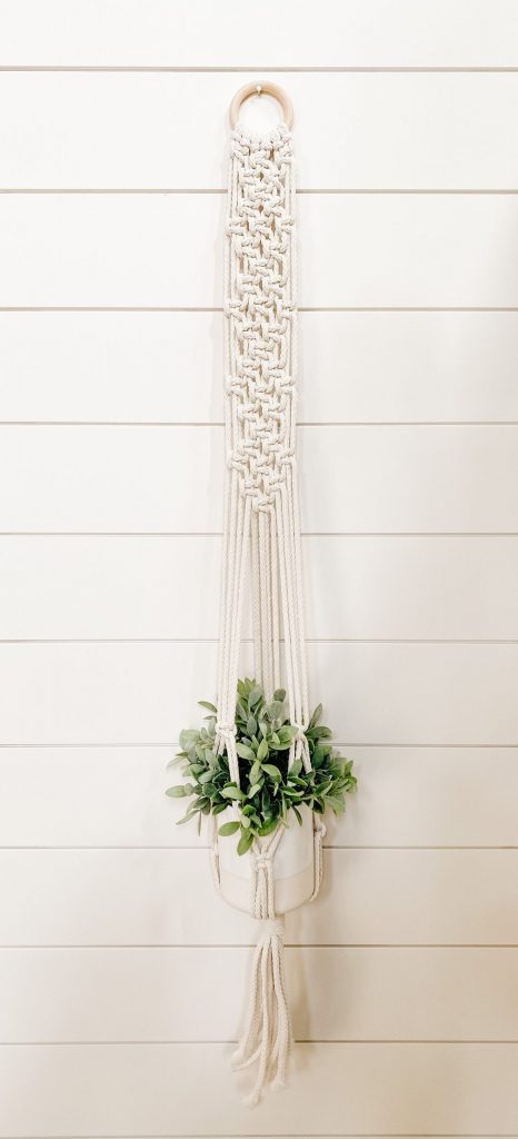 macrame plant hanger diy