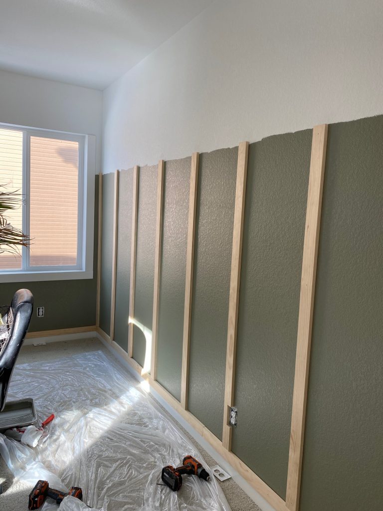 How To Install Simple Board and Batten Sprucing Up Mamahood