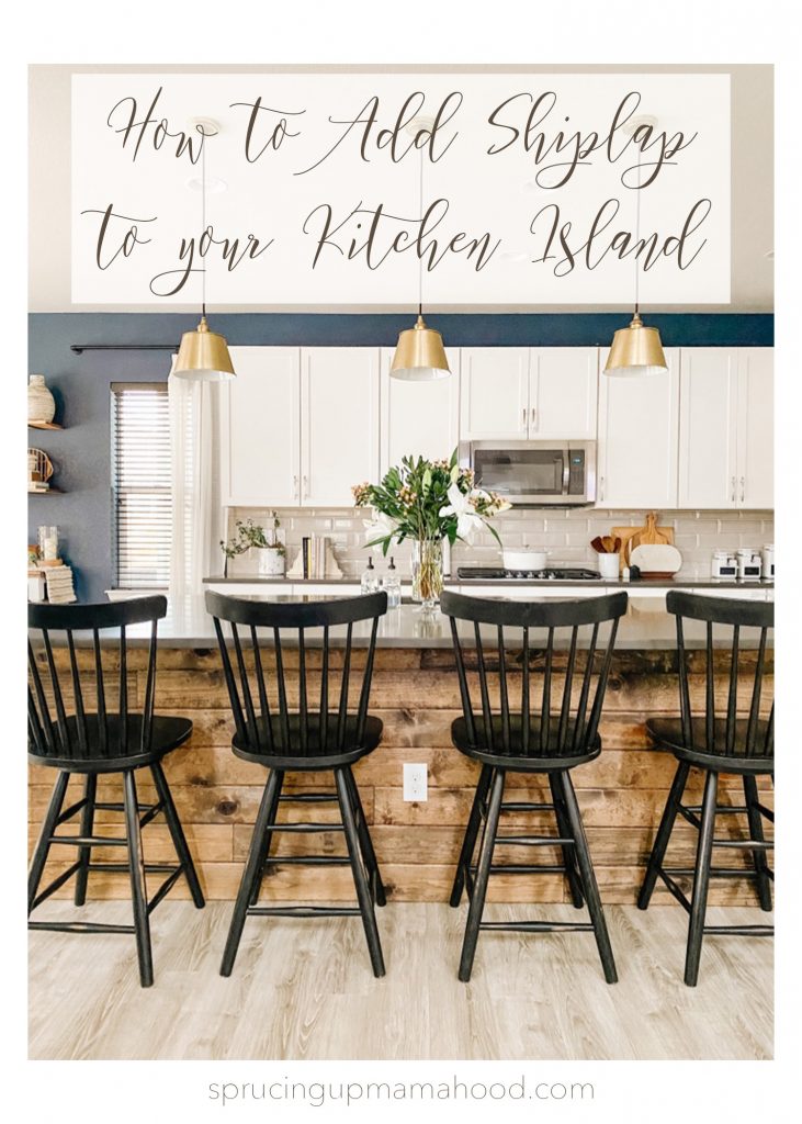 Kitchen Island Shiplap - Sprucing Up Mamahood