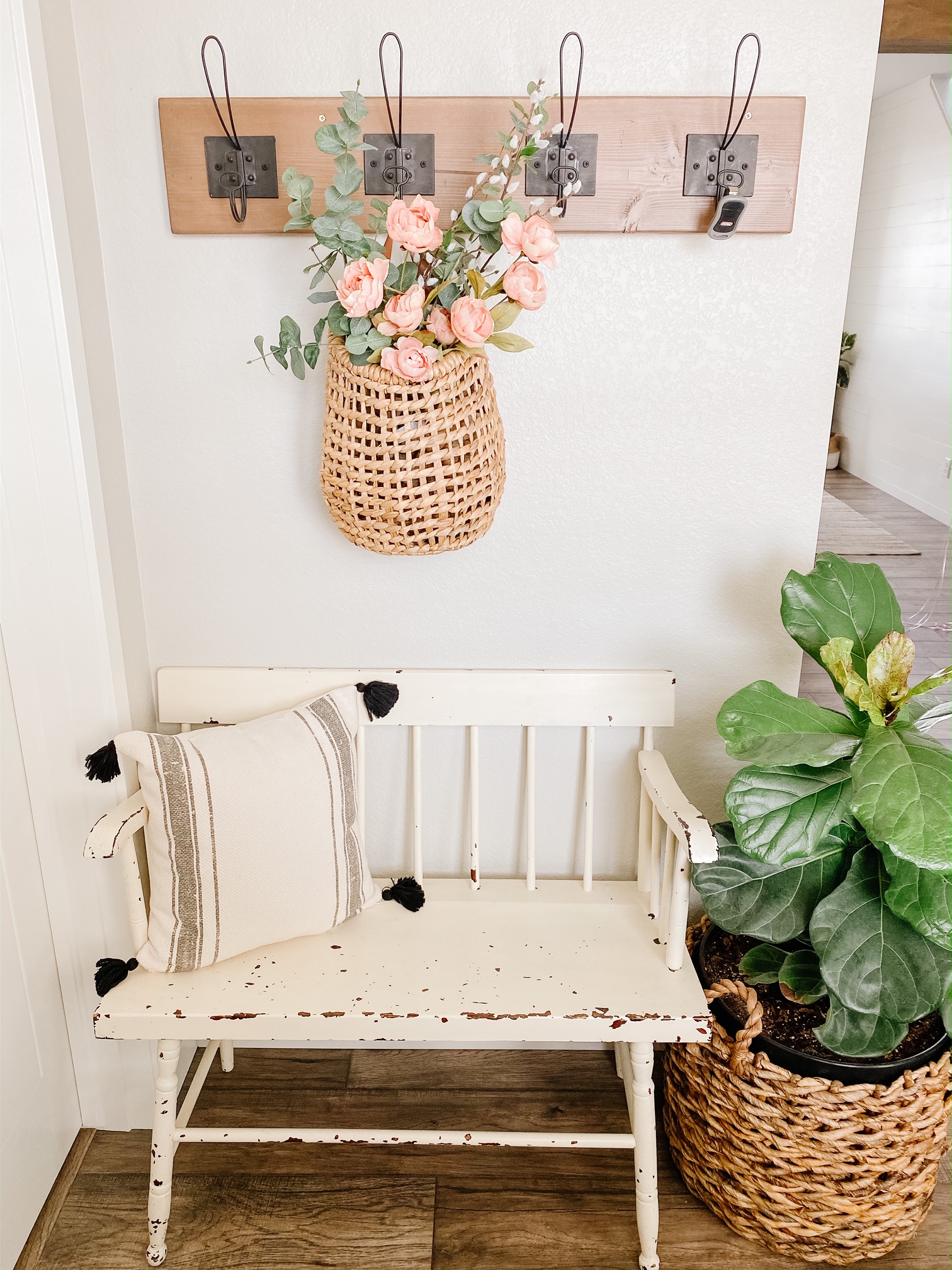 Diy coat best sale rack bench