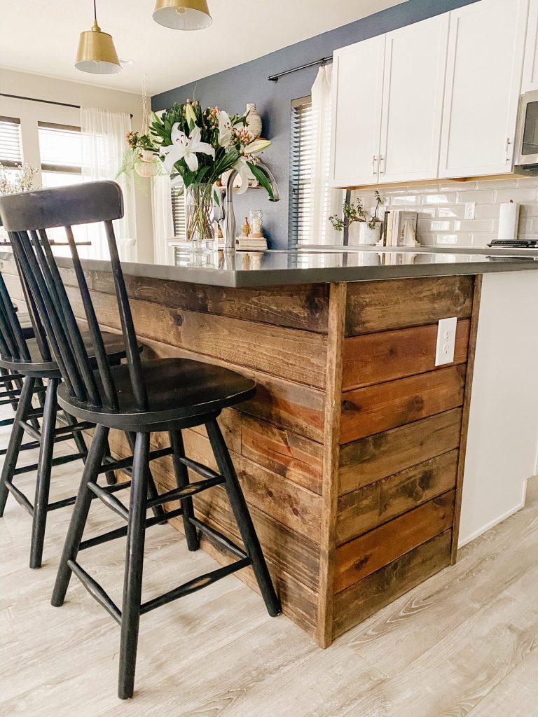 Kitchen Island Shiplap - Sprucing Up Mamahood