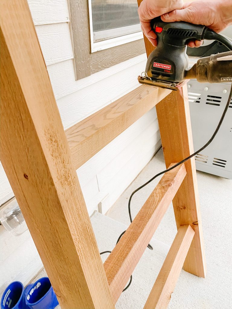 sanding blanket ladder