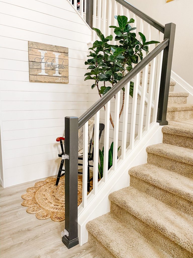 black and white staircase