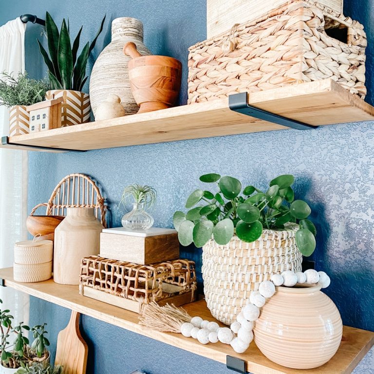 How to Decorate Open Shelves My Top 5 Tips! Sprucing Up Mamahood