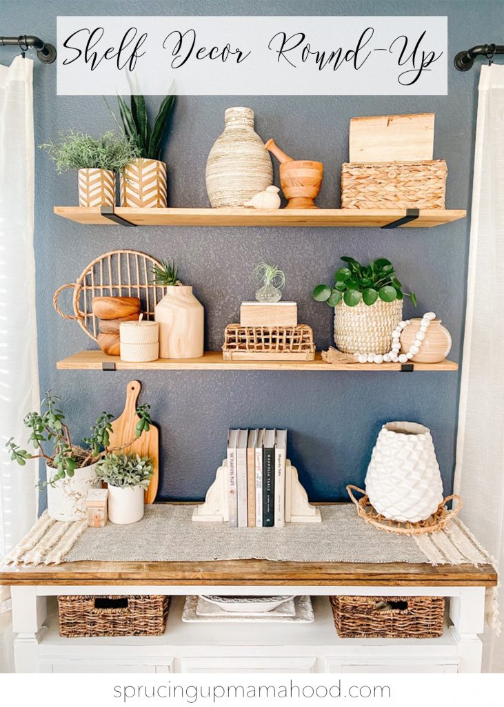 shelf decor round up