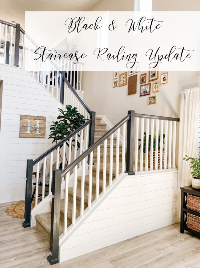 Staircase Railing Update - Sprucing Up Mamahood