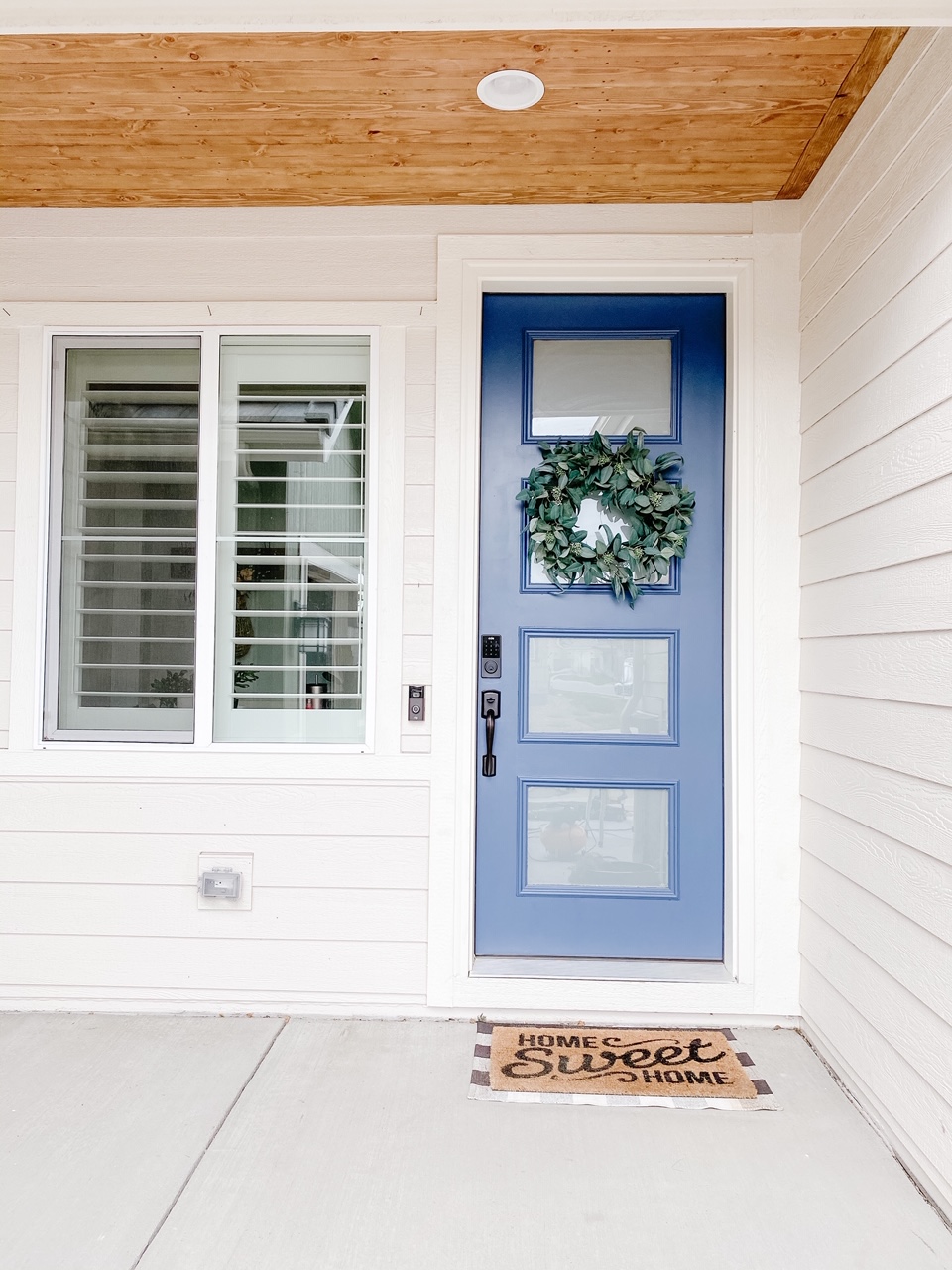 blue front door