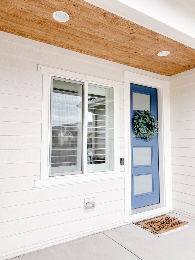 Front Porch DIY Wood Ceiling - Sprucing Up Mamahood