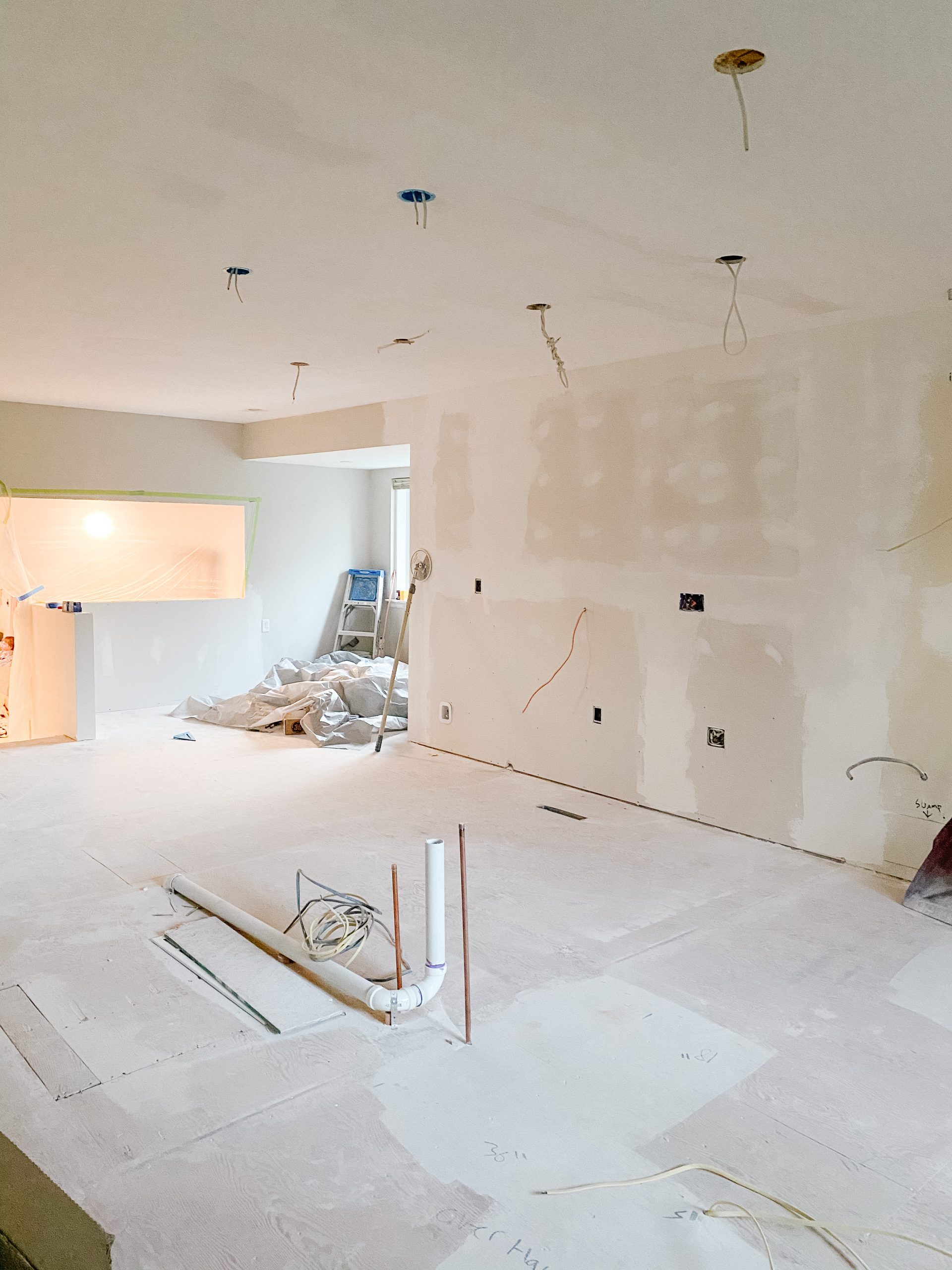 kitchen remodel progress