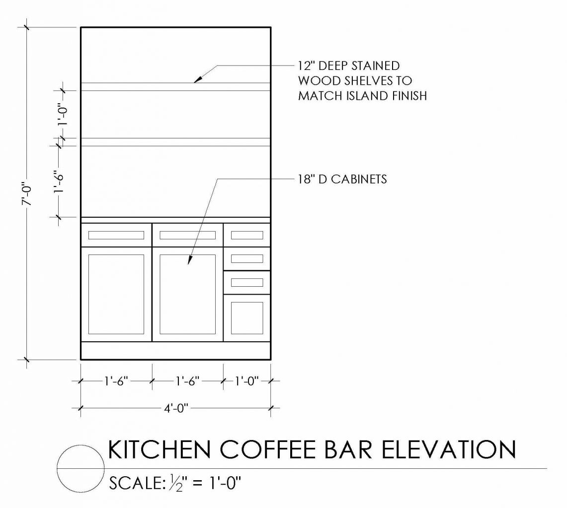 coffee bar elevation