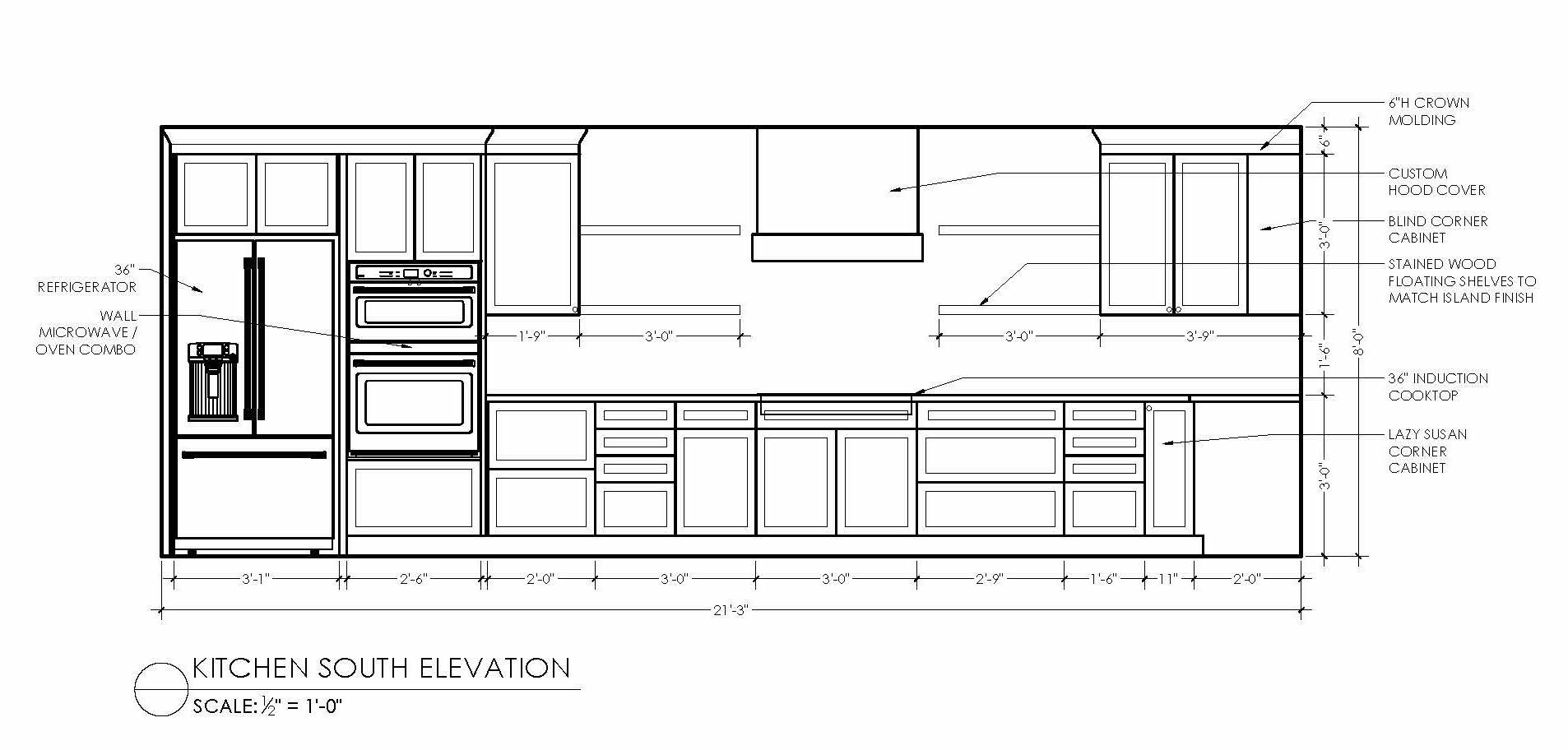 kitchen south elevation