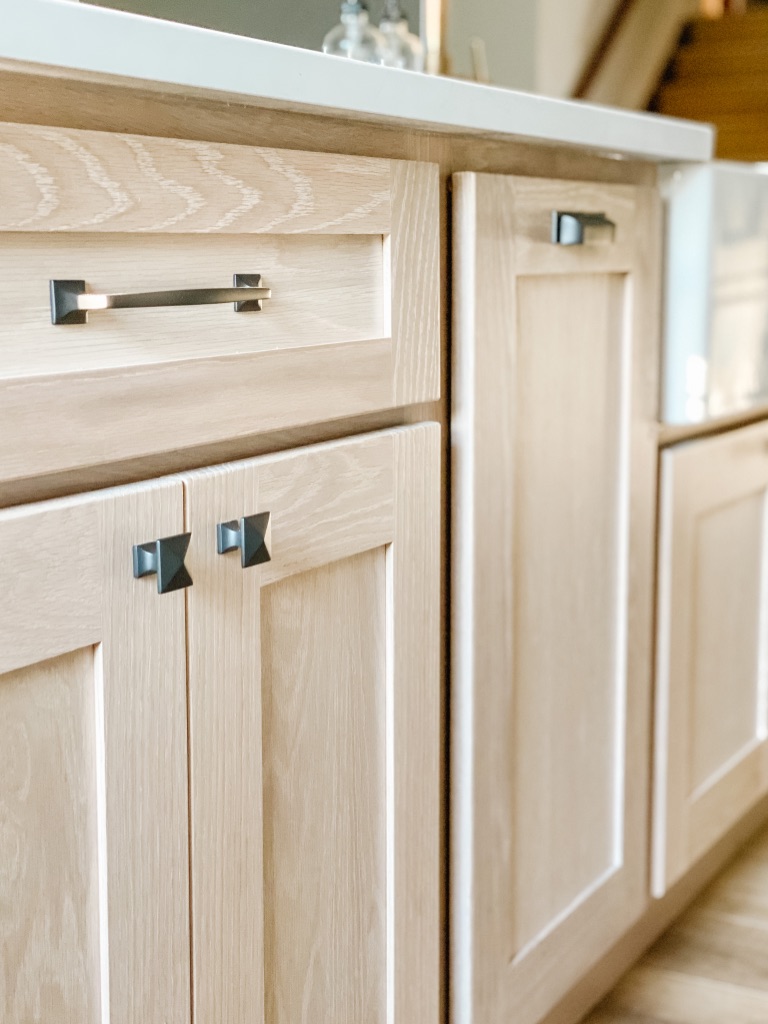 Kitchen door handles on wrong way around