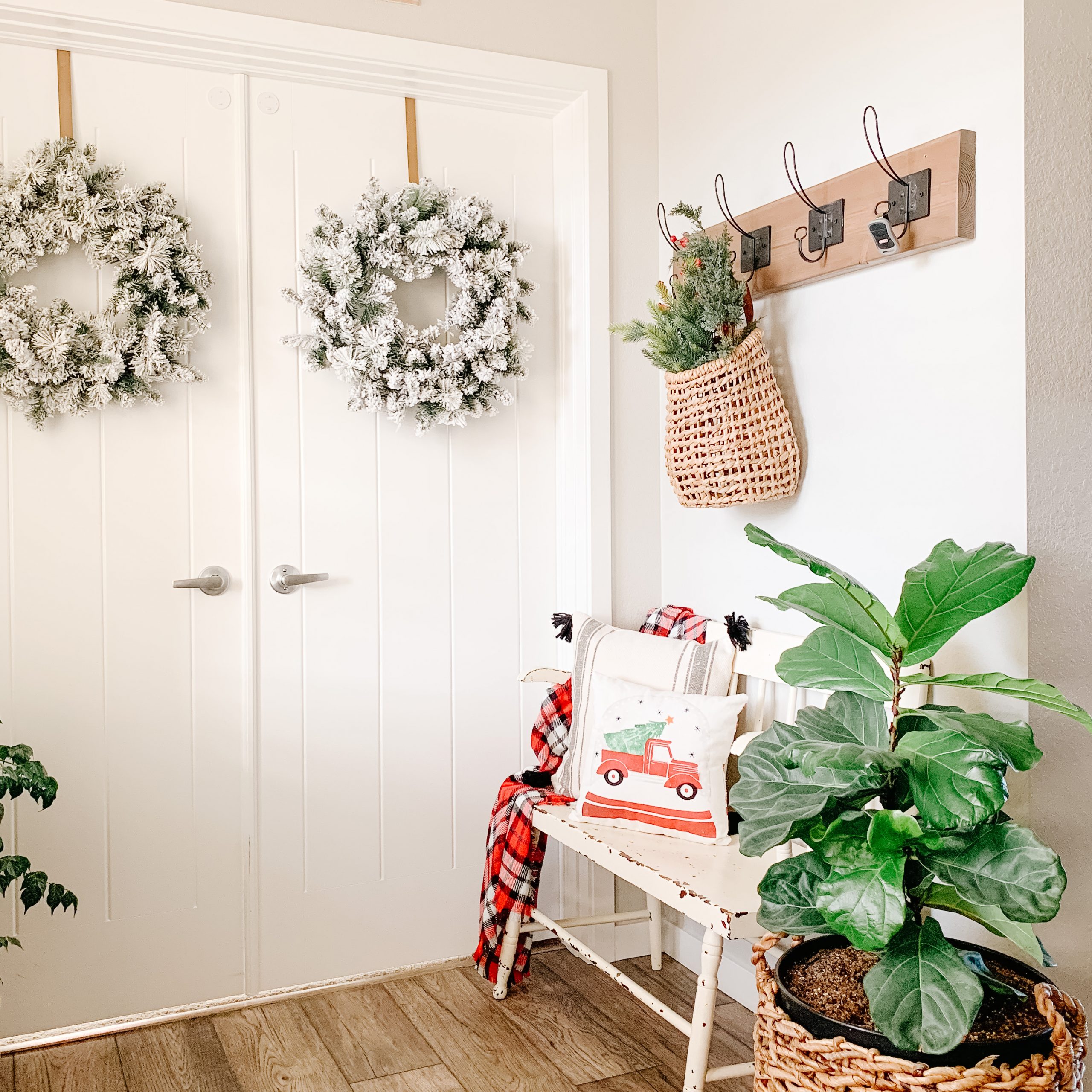 affordable christmas decor wreaths from walmart