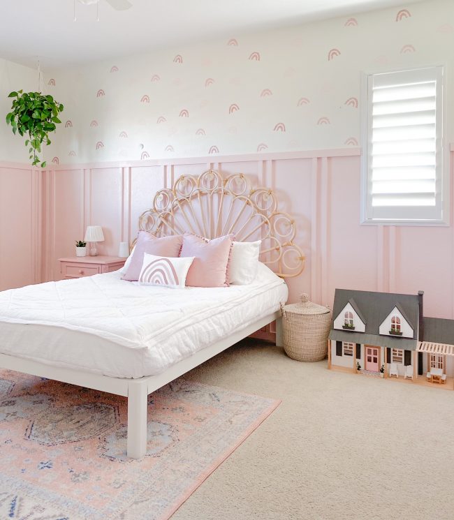 Girls Pink Bedroom Reveal - Sprucing Up Mamahood