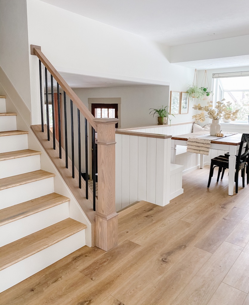 Provenza LVP flooring at Kitchen, Dining Room and Stairs