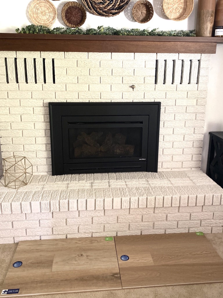 LVP finish around fireplace : r/Flooring