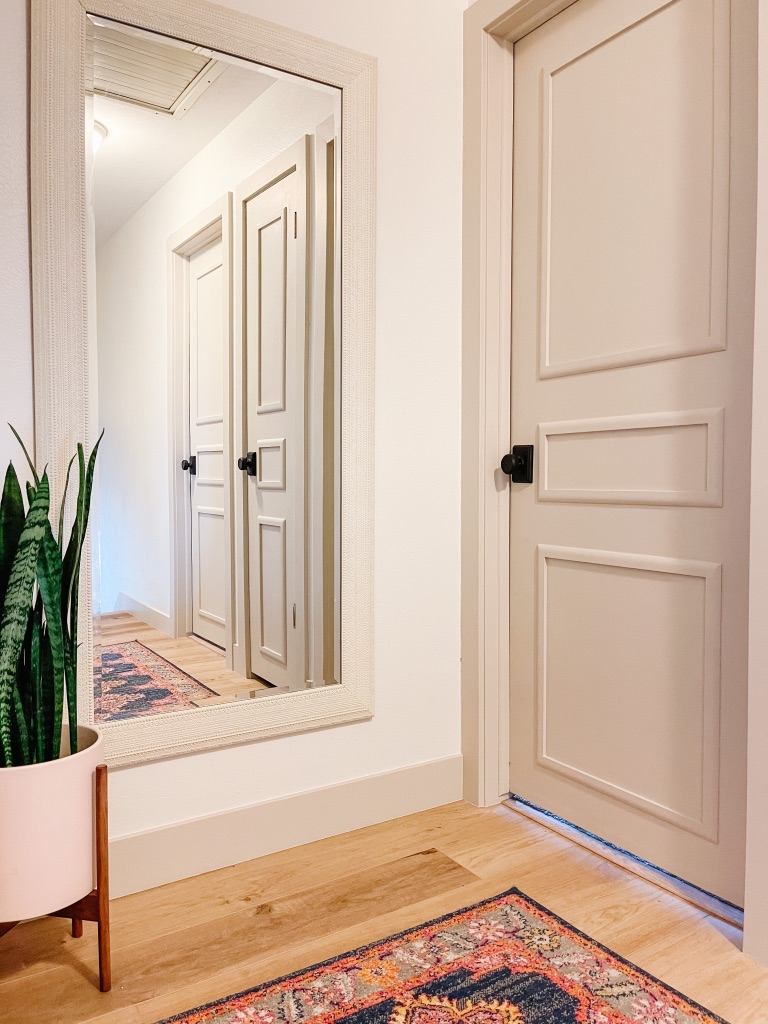 How to Update Flat Panel Doors on a Budget with Easy DIY Door Moulding