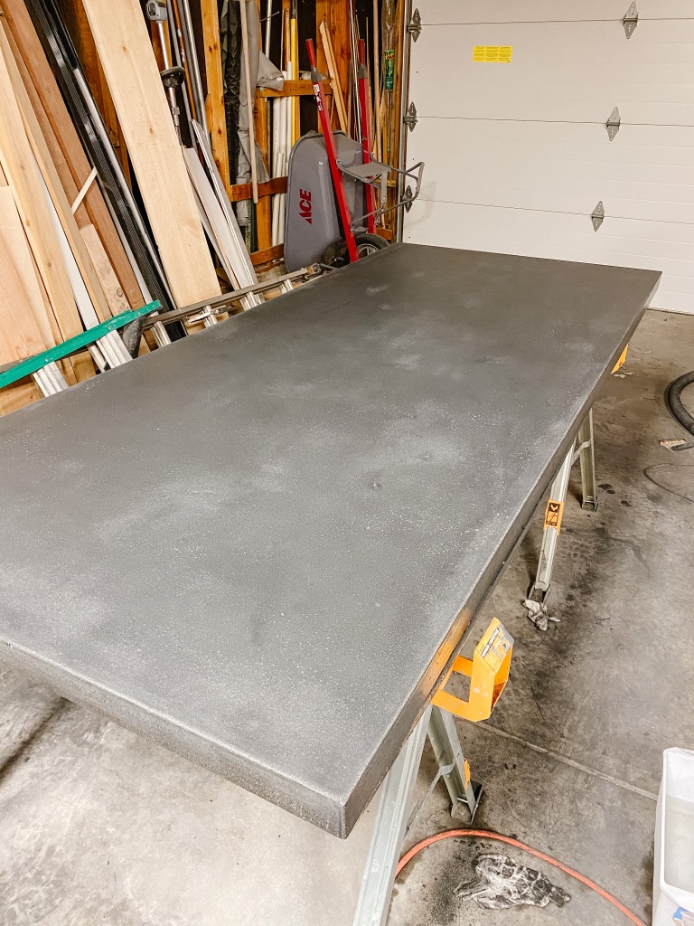 Cement top shop kitchen table