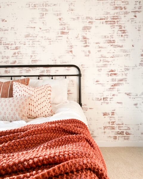 DIY Faux Brick Accent Wall – 3 Simple Steps