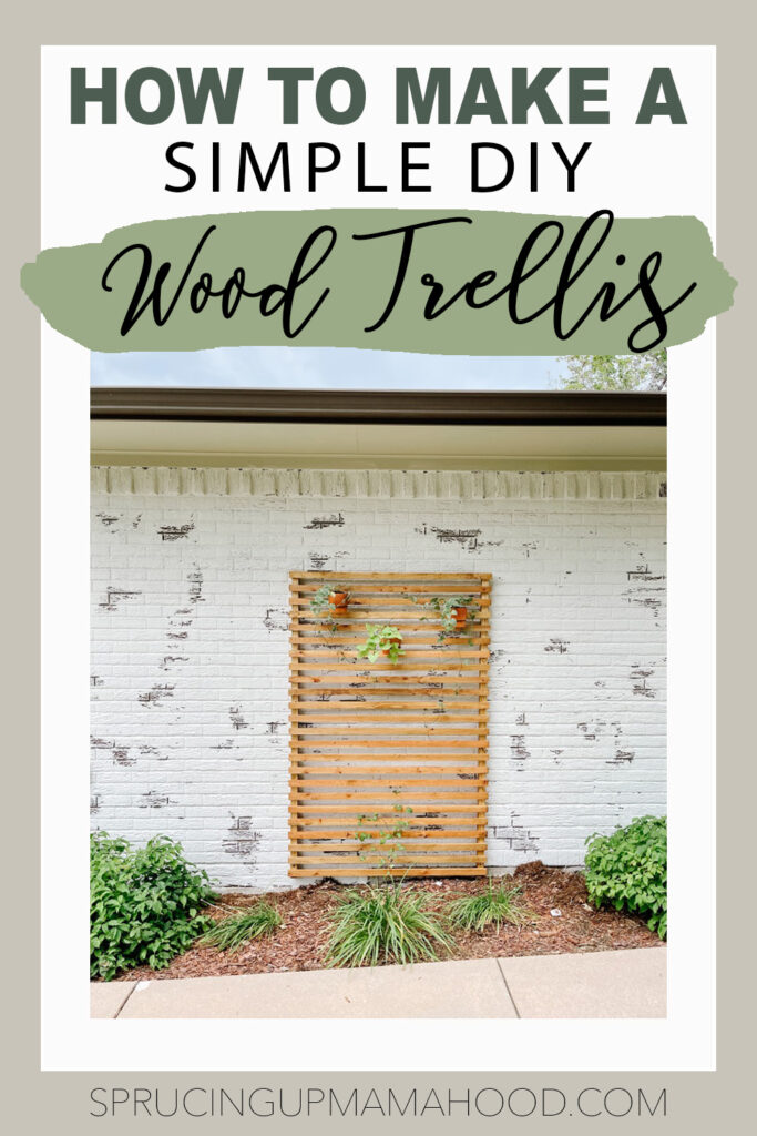 how to make a simple diy wood trellis