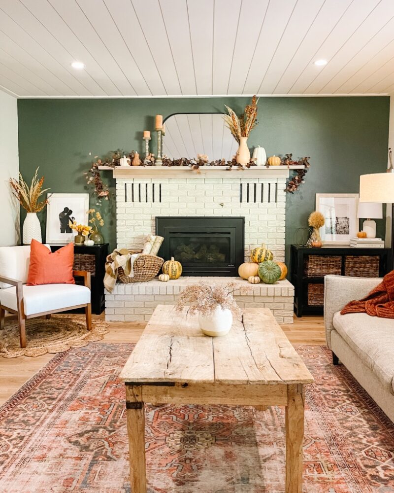 Simple And Cozy Fall Fireplace Decor Ideas Sprucing Up Mamahood 7866