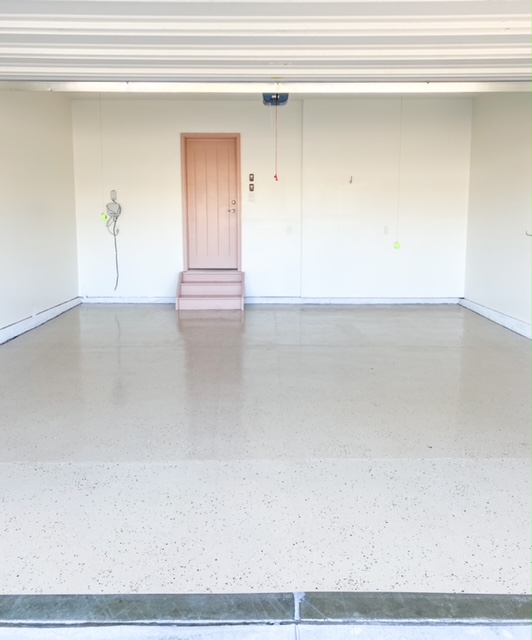 Garage makeover doing DIY Epoxy floors and painting!