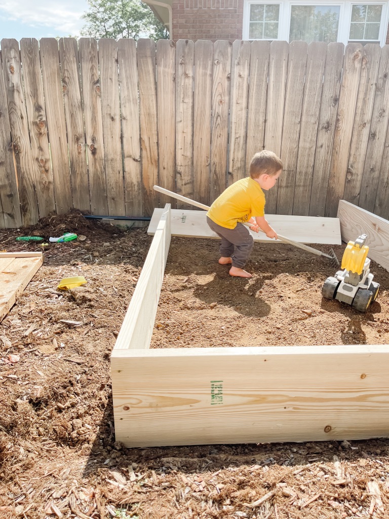 Diy kids sandpit online