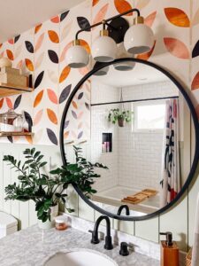Colorful Boho 1970's Bathroom Remodel - Sprucing Up Mamahood