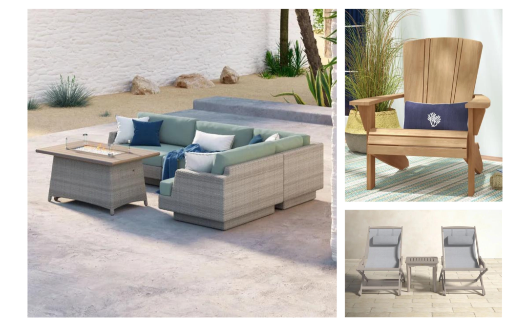 Wayfair Summer 2022 outdoor furniture picks coastal influence