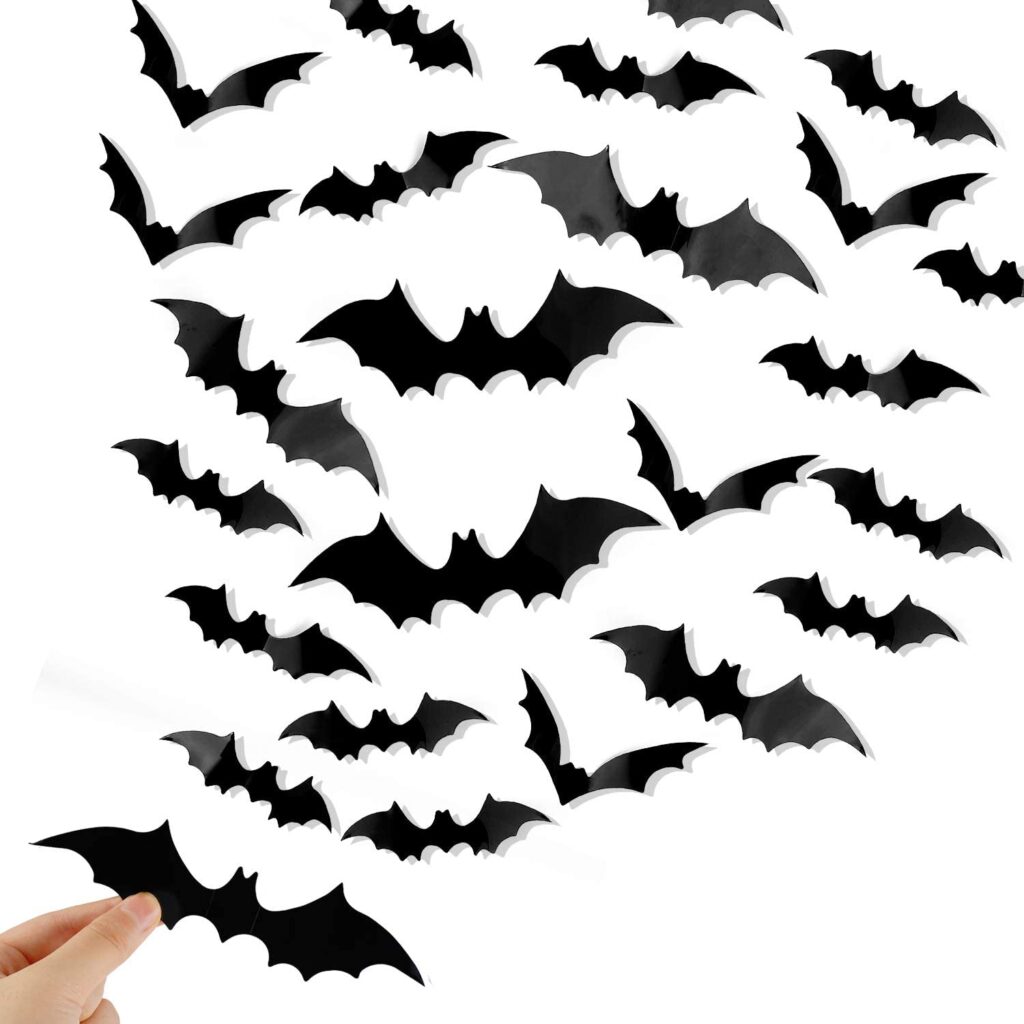 bat Halloween stickers porch decor
