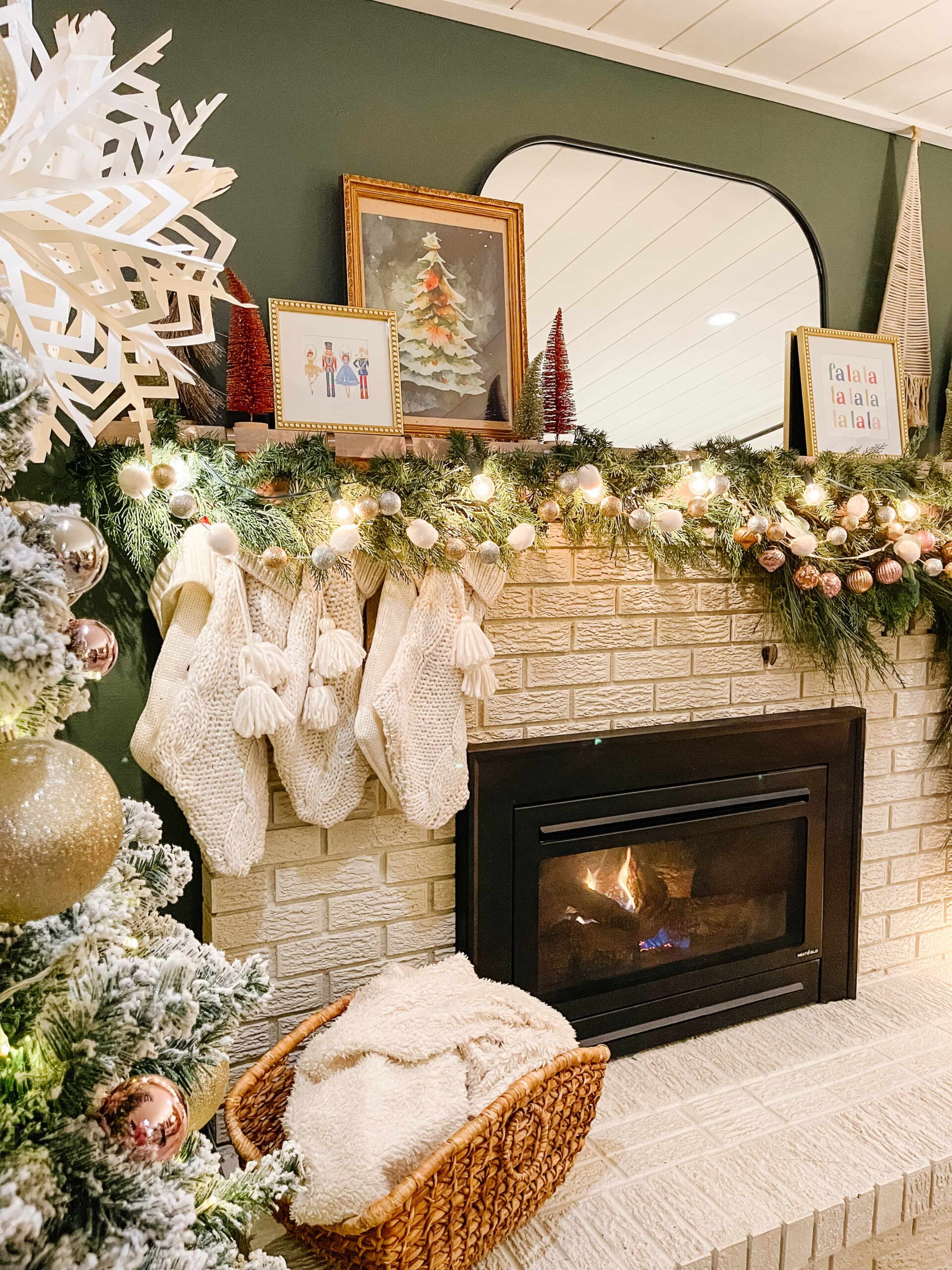 Whimsical Holiday Fireplace Decor Ideas   Sprucing Up Mamahood