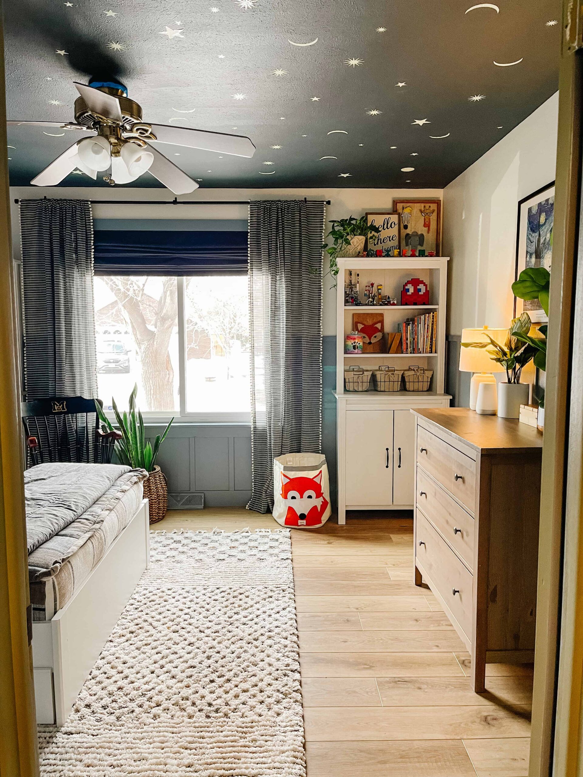 Boy Bedroom Makeover with Simple DIY Board and Batten - Sprucing Up ...