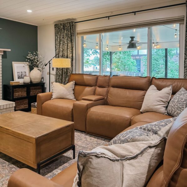 Our Honest Review of the Living Spaces Trenton Leather Sectional: Family-Friendly, Comfortable, and Stylish