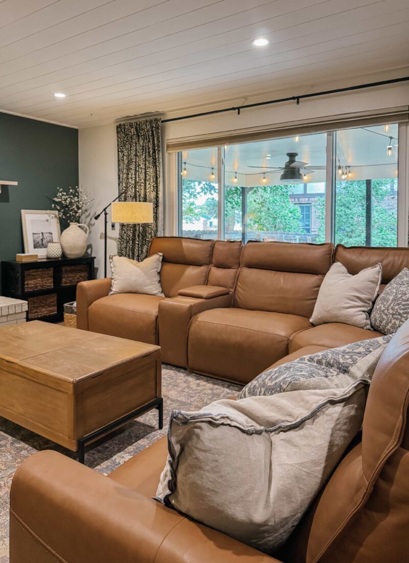 Our Honest Review of the Living Spaces Trenton Leather Sectional: Family-Friendly, Comfortable, and Stylish