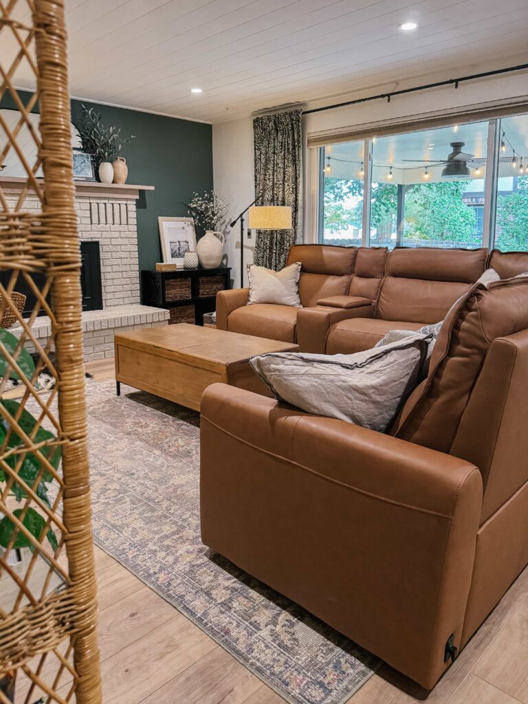 Living Spaces Trenton Leather Sectional Review