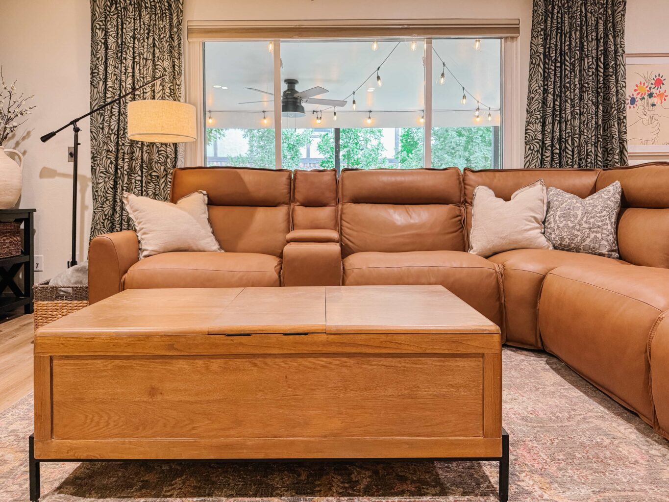 Living Spaces Trenton Leather Sectional Review
